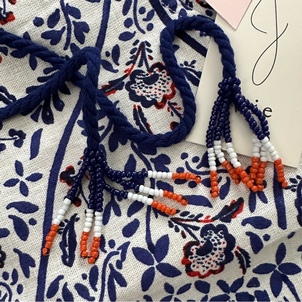 Joie Boho Batik Print Pattern Linen Blend Shorts … - image 6